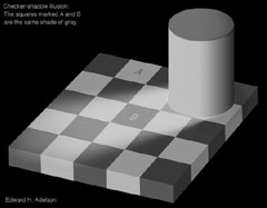Checker-shadow illusion
